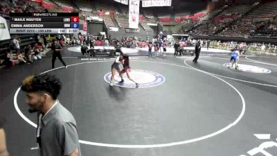 130 lbs Champ. Round 2 - Maile Nguyen, Livermore Elite Wrestling Club vs Emma Anderson, Red Wave Wrestling
