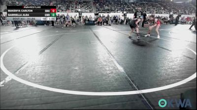 78 lbs Semifinal - Makenya Carlton, Duncan Demon Wrestling vs Gabriella Alba, Cowboy Wrestling Club