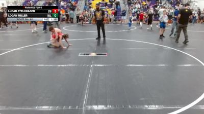 80 lbs Cons. Round 2 - Lucan Stellwagen, Eastside Youth Wrestling vs Logan Miller, Legacy Elite Wrestling