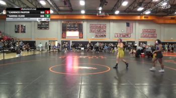120 lbs 7th Place Match - Cadence Pastor, Marion vs Sarina Cline, Burlington
