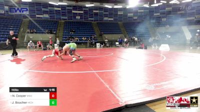 110 lbs Final - Noah Cooper, MWC Wrestling Academy, NE vs Jaxson Boucher, Michigan Premier WC