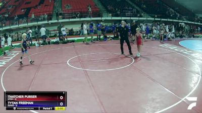 81 lbs Round 2 (8 Team) - Thatcher Purser, Utah vs Tytan Freeman, Idaho