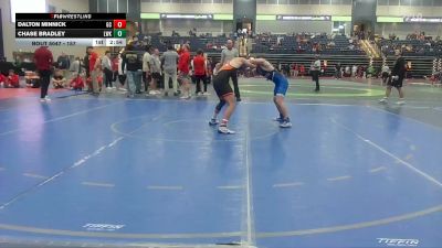 157 lbs Champ. Round 1 - Dalton Minnick, Georgetown (KY) vs Chase Bradley, Lindsey Wilson (Ky.)