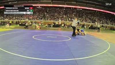 D1-157 lbs Quarterfinal - Braxten Roche, Detroit Catholic Central HS vs Keegan Sutfin, Hastings HS