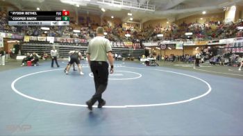 285 lbs Cons. Round 3 - Cooper Smith, Cherryvale HS vs Ryddik Bethel, Plainville HS