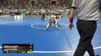 135 lbs Cons. Semi - Carolyn Goebel, Mandan vs Carmyn LeTexier, Pembina County North