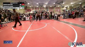 49-52 lbs Rr Rnd 4 - Maisyn Malone, Bartlesville Wrestling Club vs Gracelyn Alber, Barnsdall Youth Wrestling