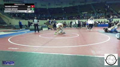 123 lbs Consi Of 4 - Tucker Alberty, Sapulpa Jr High vs Cayden Gipson, Woodward