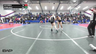 145-155 lbs Final - Alix Kimble, Tahlequah Girls HS vs Kynzie Kelly, Broken Arrow Girls