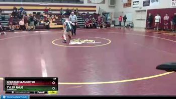 126 lbs Quarterfinal - Tyler Rhue, Stanwood vs Chester Slaughter, White River