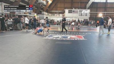 116 kg Rr Rnd 3 - Riley Karwowski, Wyoming Seminary vs Taylor Tritton, North East RTC