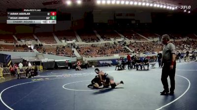 132-D2 Champ. Round 1 - Judah Aguilar, Centennial High School vs Noah Jimenez, Arizona College Prep