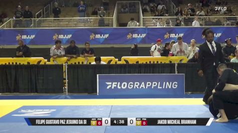 Felipe Gustavo Paz Jesuino Da Si vs Jakob Micheal Branham 2026 Pan Jiu Jitsu IBJJF Championship