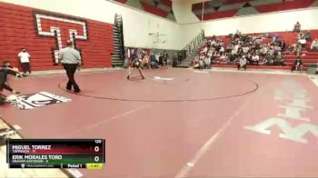 120 lbs Quarterfinals (8 Team) - Miguel Torrez, Toppenish vs Erik Morales Toro, Graham-Kapowsin