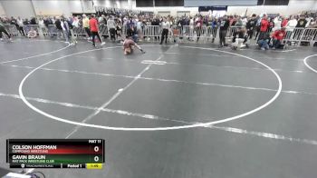 132 lbs Quarterfinal - Colson Hoffman, Compound Wrestling vs Gavin Braun, Mat Pack Wrestling Club