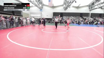 82-J lbs Consi Of 8 #1 - David Hildebrandt, Rhino Wrestling vs Brandon Flamini, High Pace Wrestling Club