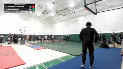 157 lbs Cons. Round 3 - Justin Shnayderman, Beverly Hills vs Andre Sedeno, Camarillo