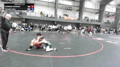 113 lbs Cons. Rd Of 16 - Leonidas Agtarap, Central Catholic vs Teagan Luna, Beaver Dam Wrestling Club