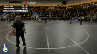 126 lbs Cons. Round 1 - Kolin Klaver, Ankeny vs Aidan Johnson, Linn-Mar