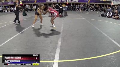 117 lbs Round 1 (16 Team) - Ruby Guerrero, Hastings vs Icart Galumette, Campbellsville University