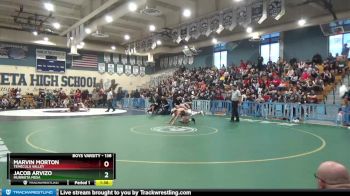 138 lbs 1st Place Match - Jacob Arvizo, Murrieta Mesa vs Marvin Morton, Temecula Valley