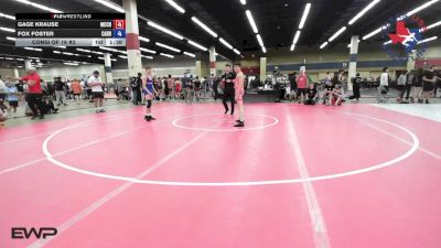 113 lbs Consi Of 16 #2 - Gage Krause, McChesney Grappling Academy vs Fox Foster, Cardinal Wrestling Club