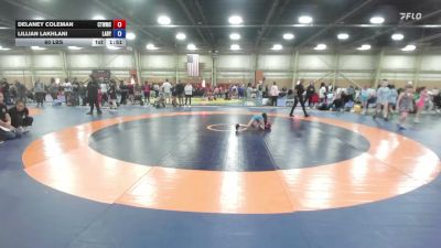 60 lbs Final - Delaney Coleman, NE Whale Orca - GK8 vs Lillian Lakhlani, LADY WARRIORS UNITED / MAROON 29:11 - GK8