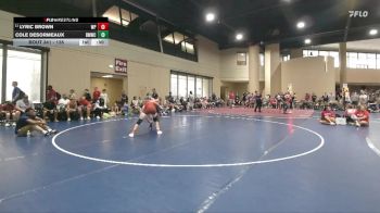 138 lbs Cons. Round 3 - Cole DesOrmeaux, Brother Melchior Wrestling Clu vs Lyric Brown, White Plains