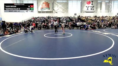 47 lbs Semifinal - Alex Butler, Brawler Elite vs Matthias Ellis Iii, Purple Eagles Wrestling Academy