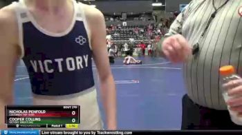 100 lbs Quarterfinal - Cooper Collins, Victory Wrestling vs Nicholas Penfold, Colorado Top Team