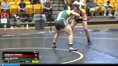 157 lbs Semifinal - Jake Nicolosi, Mount Olive vs Christian Trimble, Emmanuel