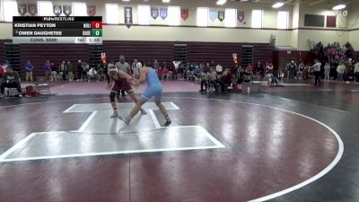 JV-29 lbs Cons. Semi - Owen Daughetee, Dubuque Senior vs Kristian Peyton, North Linn