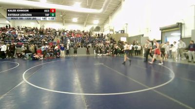 132B lbs Cons. Rd Of 16 - Kaleb Johnson, Woods Cross vs Esteban Ledezma, Timpanogos