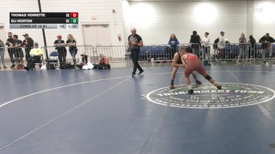 144 lbs Consi Of 16 #1 - Thomas Verrette, OK vs Eli Horton, NC