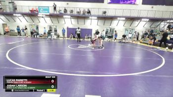 157 lbs Quarterfinal - Judah Larson, Berge Elite Wrestling Academy vs Lucas Parietti, Purler Wrestling Academy