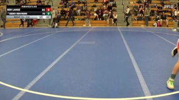 110 lbs Cons. Round 3 - Ben Lange, Rushford-Peterson vs Geno Reuvers, Pinnacle