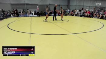 100 lbs Round 1 (8 Team) - Aini Anderson, Wisconsin vs Mia Navarro, California Red