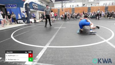 155 lbs Quarterfinal - Carrol Hoffman, Clinton Youth Wrestling vs Zeke Sciberras, Team Nomad