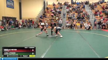 80 lbs Cons. Round 1 - Cora Staggs, Outlaw Wrestling Club vs Brielle Meyer, Osceola