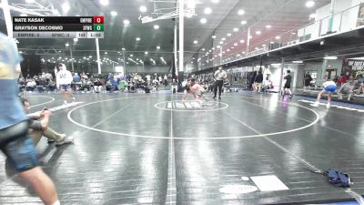 102 lbs Quarterfinal - Nate Kasak, Empire Wrestling Academy Black - HSC vs Grayson DeCosmo, Sly Fox Gray WC - HSC