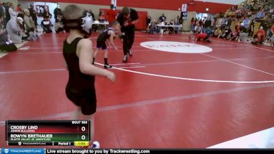 46-47 lbs Round 3 - Crosby Lind, Junior Bulldogs vs Rowyn Brethauer, Platte Valley Jr. Wrestling