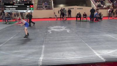 76_G lbs 5th Place - Camryn Scott, Bellefonte vs Kali Brown, Northwestern