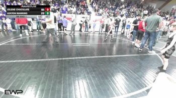 61 lbs Rr Rnd 1 - Jolene Chuculate, HURRICANE WRESTLING ACADEMY vs Lexton Manning, Bristow Elementary Wrestling Club