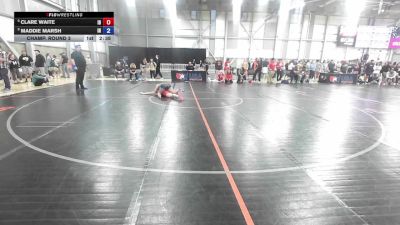 U20 Women - 65 lbs Champ. Round 3 - Clare Waite, ID vs Maddie Marsh, IN