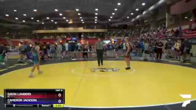 100 lbs 1st Place Match - Gavin Landers, IA vs Cameron Jackson, CA