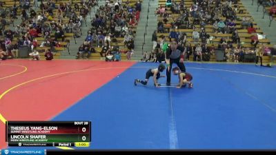 45 lbs Quarterfinal - Lincoln Shafer, Moen Wrestling Academy vs Theseus Yang-Elson, Summit Wrestling Academy