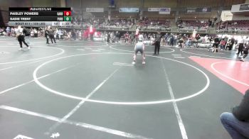 109 lbs Rr Rnd 1 - Paisley Powers, Garden City Wrestling Club vs Sadie Trent, Pueblo West Storm