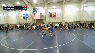 126 lbs Champ. Round 2 - Canyon Adams, TUG vs Sterling Vance, Champions Wrestling Club