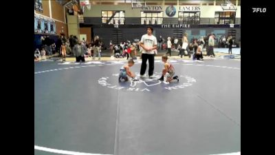 46-49 lbs Round 2 - Tegan Carter, Morgan Wrestling Club vs Keagan Sanchez, Hook Em W.C