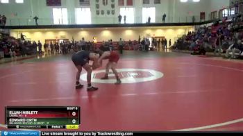 126 lbs Semifinals (8 Team) - Elijah Niblett, Laurel H S vs Edward Orth, Delaware Military Academy